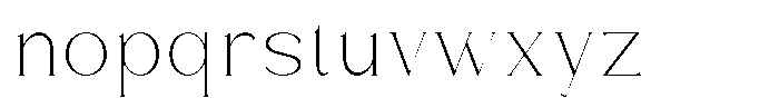 Amorthe Extra Light Font LOWERCASE