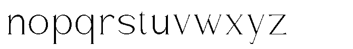 Amorthe Light Font LOWERCASE