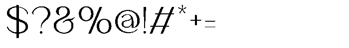 Amorthe Regular Font OTHER CHARS