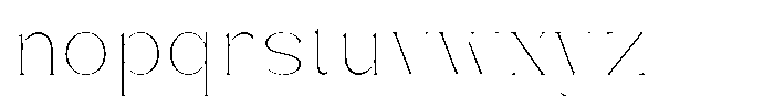 Amorthe Thin Font LOWERCASE