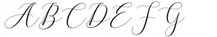 Amory Regular Font UPPERCASE