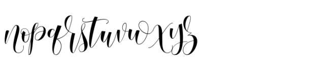 Amoselia Font LOWERCASE