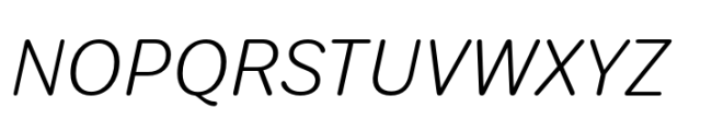 Amostra Light Italic Font UPPERCASE