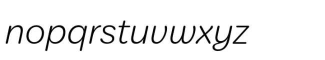 Amostra Light Italic Font LOWERCASE