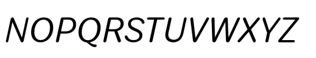 Amostra Regular Italic Font UPPERCASE