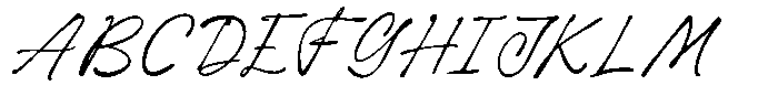 Amotery Deluna Script Font UPPERCASE