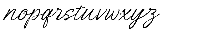 Amotery Deluna Script Font LOWERCASE