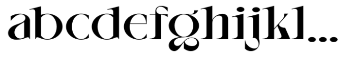 Amovand Regular Font LOWERCASE
