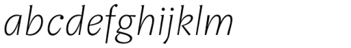 Amphibia Light Italic Font LOWERCASE