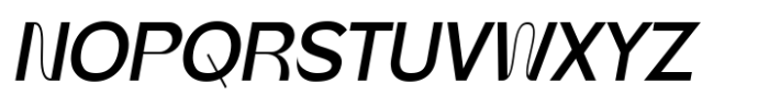Ampista Oblique Font UPPERCASE