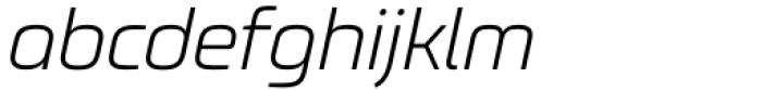 AmpleNu Light Italic Font LOWERCASE
