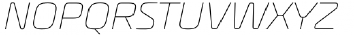 AmpleNu Thin Italic Font UPPERCASE