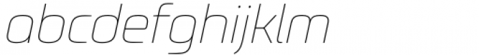AmpleNu Thin Italic Font LOWERCASE