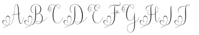 Amrelia Regular Font UPPERCASE