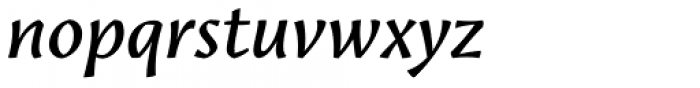 Amrys Book Italic Font LOWERCASE