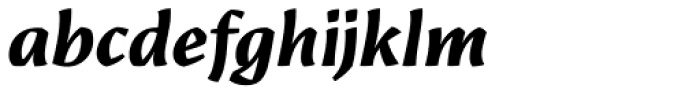 Amrys Extrabold Italic Font LOWERCASE