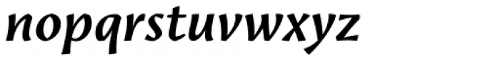 Amrys Semibold Italic Font LOWERCASE