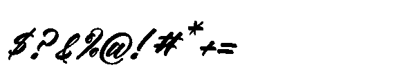 Amsefik Broky Italic Font OTHER CHARS