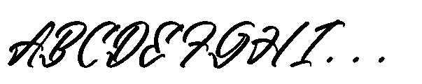 Amsefik Broky Italic Font UPPERCASE