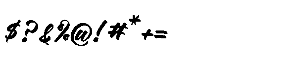 Amsefik Broky Regular Font OTHER CHARS