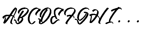Amsefik Broky Regular Font UPPERCASE
