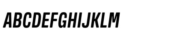Amsi Grotesk Condensed Bold Italic Font UPPERCASE