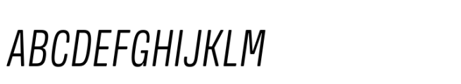 Amsi Grotesk Condensed Italic Font UPPERCASE
