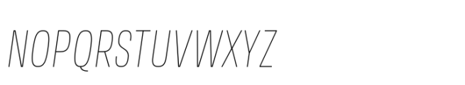 Amsi Grotesk Condensed Thin Italic Font UPPERCASE