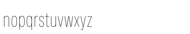 Amsi Grotesk Condensed Thin Font LOWERCASE
