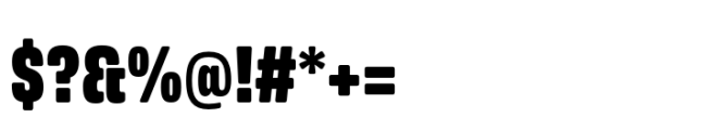 Amsi Grotesk Condensed Ultra Font OTHER CHARS