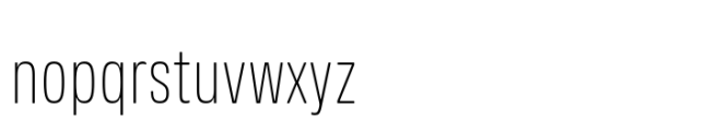 Amsi Grotesk Condensed X Light Font LOWERCASE