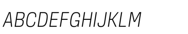 Amsi Grotesk Narrow Light Italic Font UPPERCASE