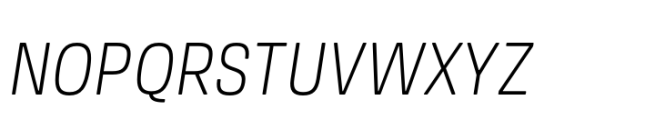Amsi Grotesk Narrow Light Italic Font UPPERCASE