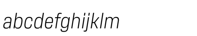 Amsi Grotesk Narrow Light Italic FONT