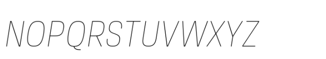 Amsi Grotesk Narrow Thin Italic Font UPPERCASE