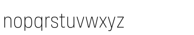 Amsi Grotesk Narrow X Light Font LOWERCASE