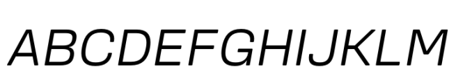 Amsi Grotesk Normal Italic Font UPPERCASE