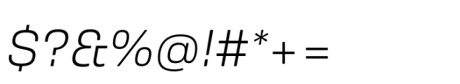 Amsi Grotesk Normal Light Italic Font OTHER CHARS