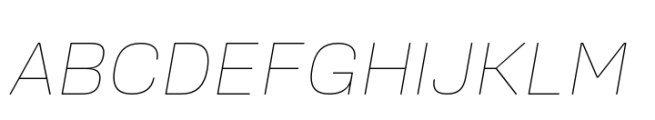 Amsi Grotesk Normal Thin Italic Font UPPERCASE