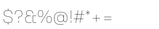 Amsi Grotesk Normal Thin Font OTHER CHARS