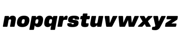 Amsi Grotesk Normal Ultra Italic Font LOWERCASE