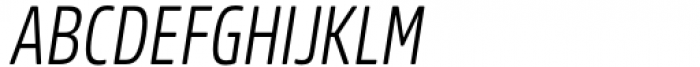 Amsi Pro AKS Condensed Light Italic Font UPPERCASE