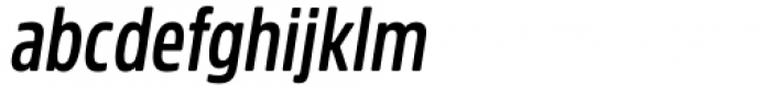 Amsi Pro AKS Condensed SemiBold Italic Font LOWERCASE