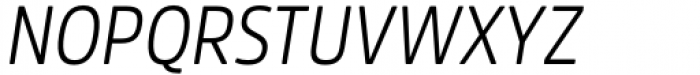 Amsi Pro AKS Narrow Light Italic Font UPPERCASE