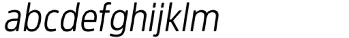 Amsi Pro AKS Narrow Light Italic Font LOWERCASE