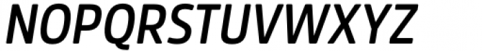 Amsi Pro AKS Narrow SemiBold Italic Font UPPERCASE