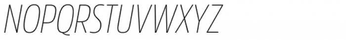 Amsi Pro Cond Thin Italic Font UPPERCASE