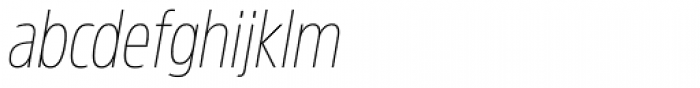 Amsi Pro Cond Thin Italic Font LOWERCASE