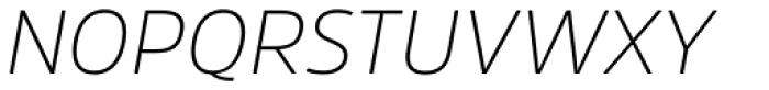 Amsi Pro ExtraLight Italic Font UPPERCASE