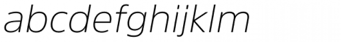 Amsi Pro ExtraLight Italic Font LOWERCASE